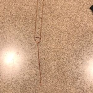Rose gold layer necklace